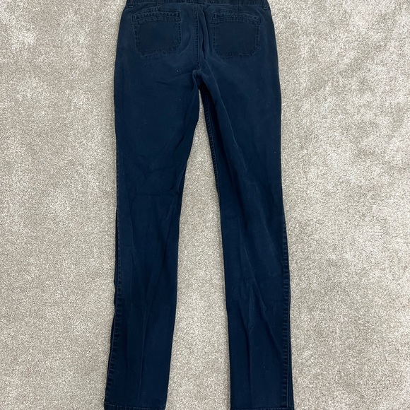 HOLLISTER LOW RISE COTTON CHINOS NAVY BLUE SIZE 25 - Picture 2 of 9